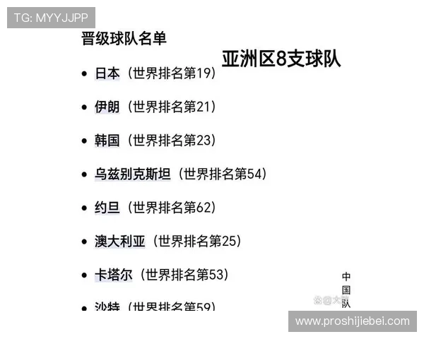 深入解读世界杯预选赛亚洲区6强球队的战术布局与核心球员表现